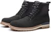 Mens Oil Full Grain Leather Boots Lightweight amp NonSlip Mid Ankle Boot for Outdoor Allmatch Fashion StyleSuedeblack