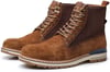 Mens Oil Full Grain Leather Boots Lightweight amp NonSlip Mid Ankle Boot for Outdoor Allmatch Fashion StyleSuedebrown