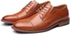 Mens Oxford Casual LaceUp Dress ShoesBrown511