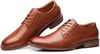 Mens Oxford Casual LaceUp Dress ShoesBrown522