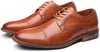 Mens Oxford Casual LaceUp Dress ShoesBrown533