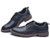 Mens Oxford Casual LaceUp Dress ShoesPlaintoe Black