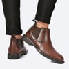 Arkbird Chelsea Ankle Boots for Men Genuine Leather Oxford Casual and Formal Dress BootCoffee