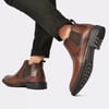 Arkbird Chelsea Ankle Boots for Men Genuine Leather Oxford Casual and Formal Dress BootCoffee