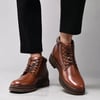 Arkbird Chelsea Ankle Boots for Men Genuine Leather Oxford Casual and Formal Dress BootDark Brown365