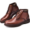 Arkbird Chelsea Ankle Boots for Men Genuine Leather Oxford Casual and Formal Dress BootDark Brown365