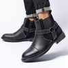 Arkbird Chelsea Ankle Boots for Men Genuine Leather Oxford Casual and Formal Dress BootSuedeblack812