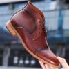 Chukka Boots Fashion and Comfort Casual Oxfords Ankle Lace Up BootBrownish