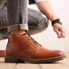 Chukka Boots Fashion and Comfort Casual Oxfords Ankle Lace Up BootLightbrown