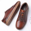 Fashion Sneakers Originals Casual Laceup Oxford Shoes for MenDark Browna