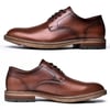 Mens Oxford Casual LaceUp Dress ShoesBrown3168