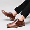 Mens Oxford Casual LaceUp Dress ShoesBrown3168