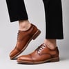 Mens Oxford Casual LaceUp Dress ShoesBrown370