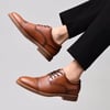 Mens Oxford Casual LaceUp Dress ShoesBrown370