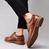 Mens Oxford Casual LaceUp Dress ShoesBrown370