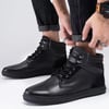 Arkbird Casual Sneaker Shoes Laceup Leather Chukka Boots for Men817black