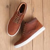 Arkbird Casual Sneaker Shoes Laceup Leather Chukka Boots for Men98tan