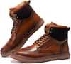 Arkbird Casual Sneaker Shoes Laceup Leather Chukka Boots for MenDark Brown1166