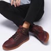 Arkbird Casual Sneaker Shoes Laceup Leather Chukka Boots for Men302reddish Brown