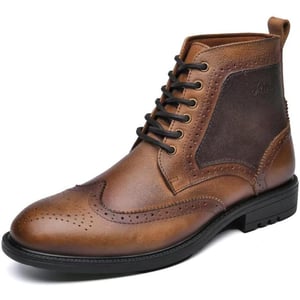 Arkbird Chelsea Ankle Boots for Men Genuine Leather Oxford Casual and Formal Dress Boot511 Brown