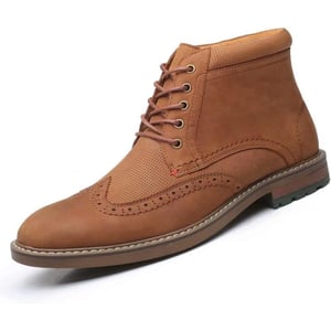 Arkbird Chelsea Ankle Boots for Men Genuine Leather Oxford Casual and Formal Dress BootApricot