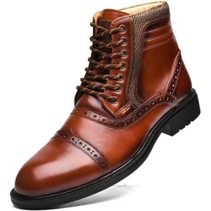 Arkbird Mens Chelsea Boots Stylish and Comfort Leather Chukka Ankle Boots with ZipperReddish Brown806