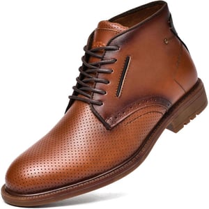 Chukka Boots Fashion and Comfort Casual Oxfords Ankle Lace Up Boot18012brownness