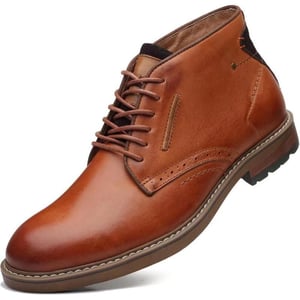 Chukka Boots Fashion and Comfort Casual Oxfords Ankle Lace Up BootLightbrown