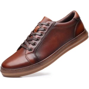 Fashion Sneakers Originals Casual Laceup Oxford Shoes for MenDark Browna