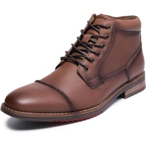 Mens Fashion Oxford Dress Boots Leather Chukka Ankle Boot Business Work Daily Shoes for MenKhakicoffee889