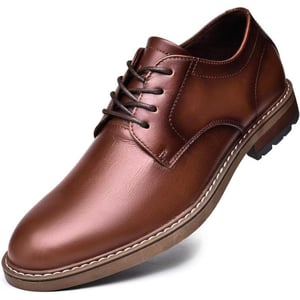 Mens Oxford Casual LaceUp Dress ShoesBrown3168