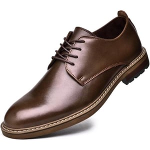 Mens Oxford Casual LaceUp Dress ShoesKhaki3586