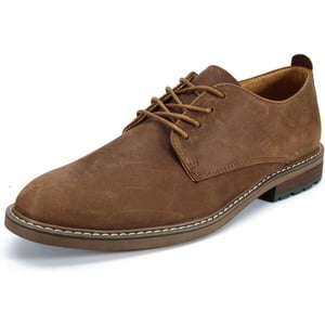 Mens Oxford Casual LaceUp Dress ShoesTan586