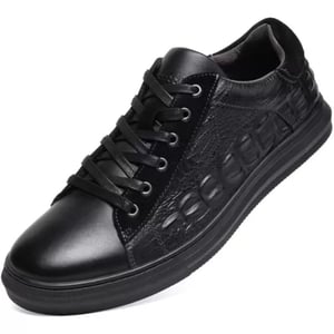 Fashion Sneakers Originals Casual Laceup Oxford Shoes for MenBlack Emboss105