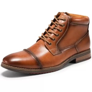 Mens Fashion Oxford Dress Boots Leather Chukka Ankle Boot Business Work Daily Shoes for MenBrown889