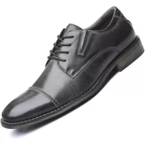 Mens Oxford Casual LaceUp Dress ShoesBlack511