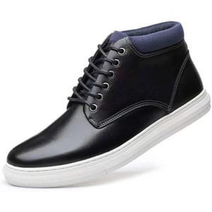 Arkbird Casual Sneaker Shoes Laceup Leather Chukka Boots for Men98black