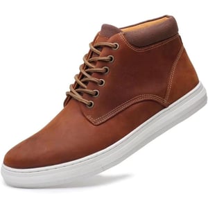 Arkbird Casual Sneaker Shoes Laceup Leather Chukka Boots for Men98tan