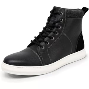 Arkbird Casual Sneaker Shoes Laceup Leather Chukka Boots for MenBlack2266