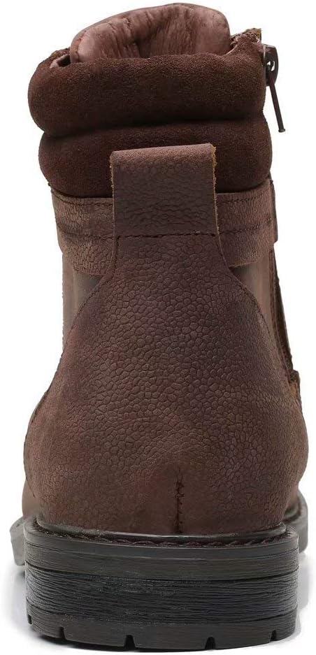 Arkbird Mens Chelsea Boots Stylish and Comfort Leather Chukka Ankle Boots with ZipperCoffee803