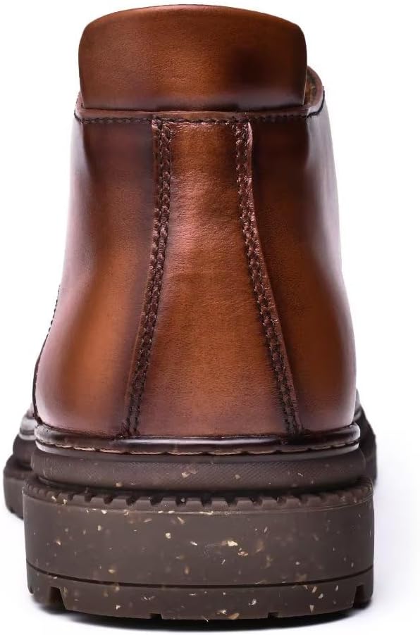 Arkbird Chelsea Ankle Boots for Men Genuine Leather Oxford Casual and Formal Dress BootBrown366