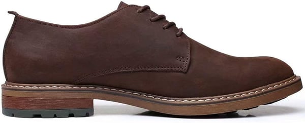 Mens Oxford Casual LaceUp Dress ShoesCoffee