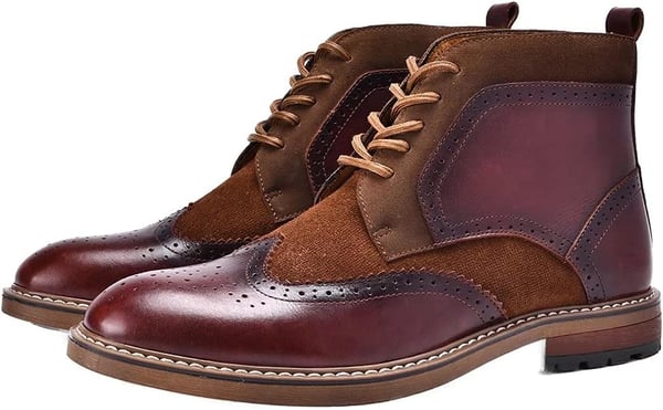 Arkbird Chelsea Ankle Boots for Men Genuine Leather Oxford Casual and Formal Dress BootDark Brown819