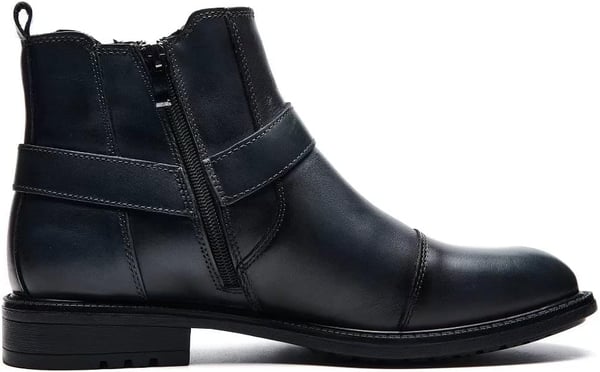 Arkbird Chelsea Ankle Boots for Men Genuine Leather Oxford Casual and Formal Dress BootLight Black