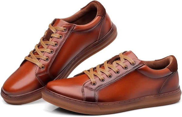 Fashion Sneakers Originals Casual Laceup Oxford Shoes for MenBrown103