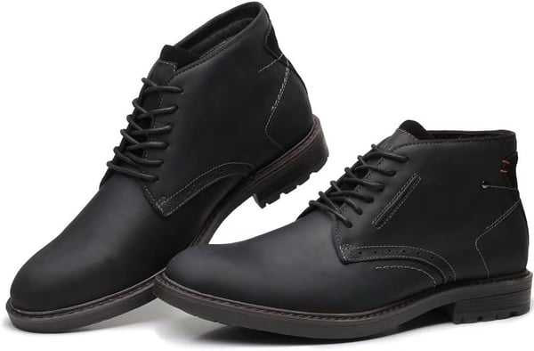 Chukka Boots Fashion and Comfort Casual Oxfords Ankle Lace Up BootBlack