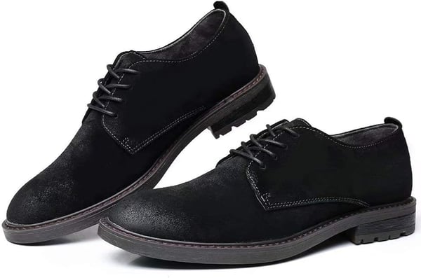 Mens Oxford Casual LaceUp Dress ShoesBlack