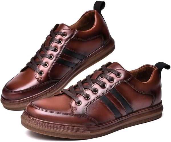 Fashion Sneakers Originals Casual Laceup Oxford Shoes for MenBrown1111