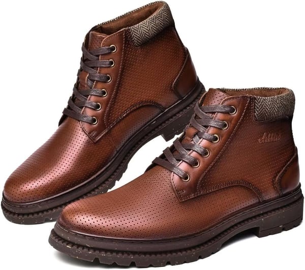 Arkbird Chelsea Ankle Boots for Men Genuine Leather Oxford Casual and Formal Dress BootBrown365