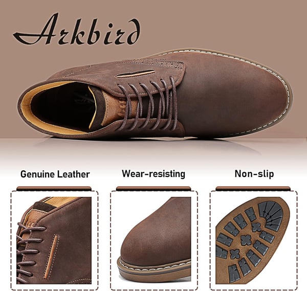 Chukka Boots Fashion and Comfort Casual Oxfords Ankle Lace Up BootCoffee